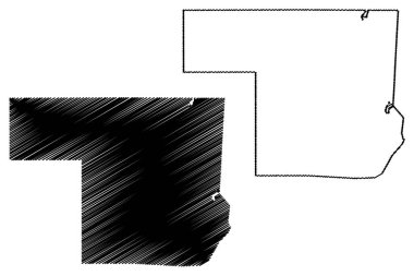 Kuzey devleti (Sudan Cumhuriyeti, Kuzey Sudan) harita vektör çizimi, çizim kuzey haritası