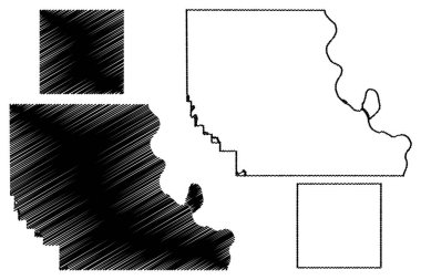 York ve Washington County, Nebraska (ABD eyaleti, Amerika Birleşik Devletleri, ABD, ABD) harita çizimi, çizim haritası