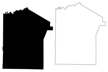 Jefferson County, Pennsylvania Eyaleti (ABD eyaleti, ABD, ABD, ABD) harita vektör çizimi, Jefferson haritası çizimi