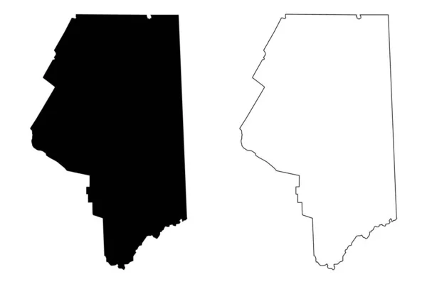 Contea Lackawanna Commonwealth Della Pennsylvania Contea Degli Stati Uniti America — Vettoriale Stock