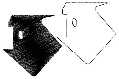 Mineral County, Nevada (ABD eyaleti, Amerika Birleşik Devletleri, ABD, ABD) harita vektör çizimi, çizim mineral haritası