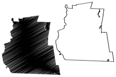 Cheshire County, New Hampshire (ABD eyaleti, ABD, ABD, ABD) harita vektör çizimi, karalama çizimi Cheshire haritası