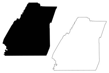 Somerset County, Pennsylvania Eyaleti (ABD eyaleti, ABD, ABD, ABD) harita vektör çizimi, karalama çizimi Somerset haritası