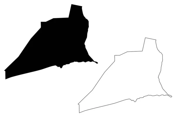 ユニオン郡 ペンシルベニア州 アメリカ アメリカ アメリカ アメリカ 地図ベクトル図 スケッチブルなスケッチユニオンマップ — ストックベクタ