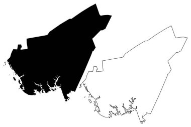 Clarendon County, Güney Carolina Eyaleti (ABD eyaleti, ABD, ABD, ABD) harita vektör çizimi, çizim Clarendon haritası