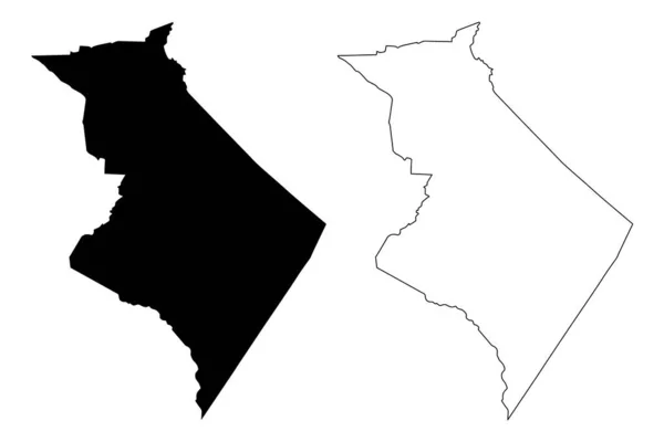 Sequatchie County State Tensen アメリカ アメリカ アメリカ アメリカ アメリカ 地図ベクトル図 — ストックベクタ