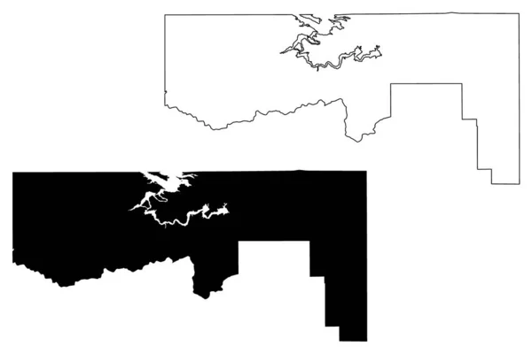 Daggett County State Utah County Spojené Státy Americké Usa Usa — Stockový vektor