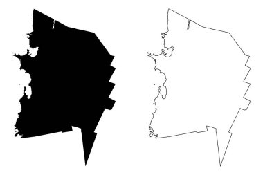 Chittenden County, Vermont Eyaleti (ABD eyaleti, ABD, ABD, ABD) harita vektör çizimi, kroki çizimi Chittenden haritası