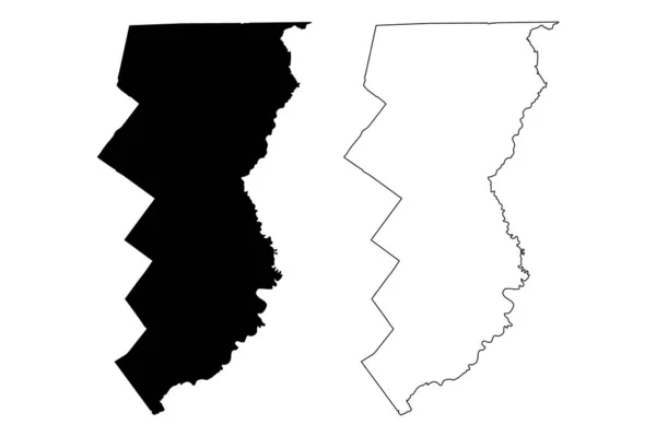 Essex County State Vermont County Spojené Státy Americké Usa Usa — Stockový vektor