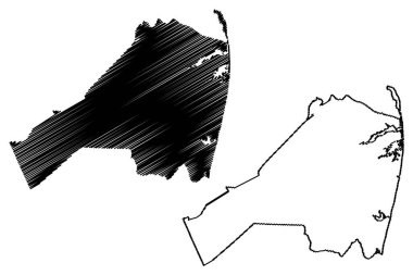 Monmouth County, New Jersey (ABD eyaleti, Amerika Birleşik Devletleri, ABD, ABD) harita vektör çizimi, kroki çizimi Monmouth haritası