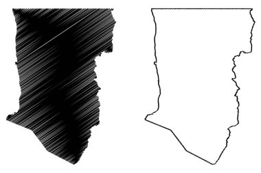 Taos County, New Mexico (ABD eyaleti, Amerika Birleşik Devletleri, ABD, ABD) harita vektör çizimi, kroki çizimi Taos haritası
