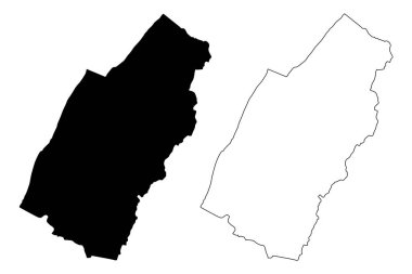 Page County, Virginia Eyaleti (ABD eyaleti, Amerika Birleşik Devletleri, ABD, ABD) harita çizimi, çizim sayfası haritası