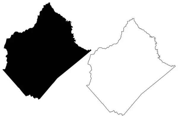 Rappahannock County Commonwealth Virginia Grafschaft Vereinigte Staaten Von Amerika Usa — Stockvektor