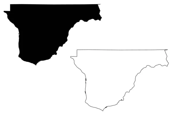 フランクリン郡 ワシントン州 アメリカ アメリカ アメリカ アメリカ 地図ベクトル図 スケッチブルなスケッチフランクリン地図 — ストックベクタ
