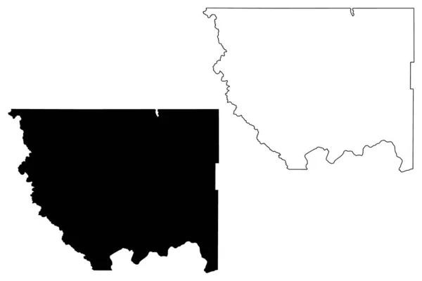 Okanogan County State Washington County Spojené Státy Americké Usa Usa — Stockový vektor