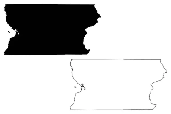 Snohomish County State Washington County Spojené Státy Americké Usa Usa — Stockový vektor