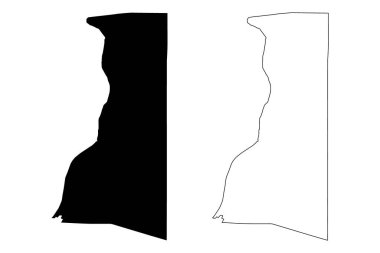 Brooke County, Batı Virginia Eyaleti (ABD eyaleti, Amerika Birleşik Devletleri, ABD, ABD) harita vektör çizimi, çizim Brooke haritası