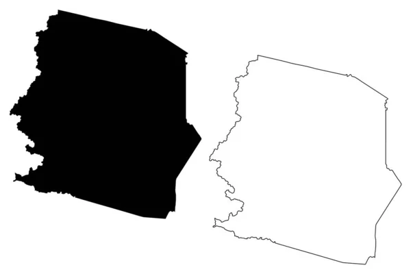 Comté Harrison État Virginie Occidentale Comté Des États Unis États — Image vectorielle