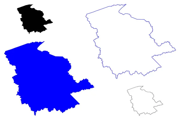 Comté Logan État Virginie Occidentale Comté Des États Unis États — Image vectorielle