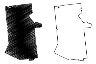 Hamilton County, New York Eyaleti (ABD eyaleti, ABD, ABD) harita vektör çizimi, Hamilton haritası çizimi