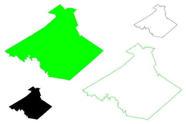 Nicholas County State West Virginia County United States America Usa — Archivo Imágenes Vectoriales