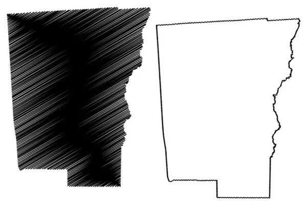 チェナンゴ郡 ニューヨーク州 アメリカ アメリカ アメリカ アメリカ 地図ベクトル図 スケッチブルスケッチチェナンゴ地図 — ストックベクタ