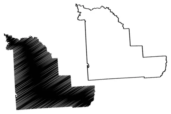 Contea Madison Madison County Stati Uniti America Stati Uniti America — Vettoriale Stock