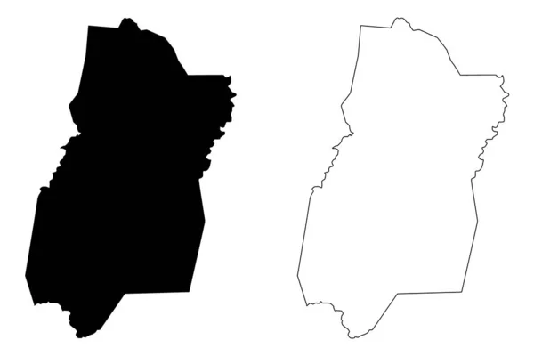 Comté Upshur État Virginie Occidentale Comté Des États Unis Amérique — Image vectorielle
