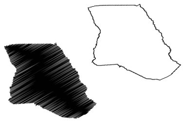 Bladen County, Kuzey Carolina Eyaleti (Amerika Birleşik Devletleri, ABD, ABD) harita vektör çizimi, çizim Bladen haritası