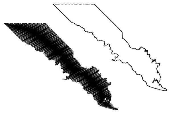 Camden County North Carolina State County Spojené Státy Americké Usa — Stockový vektor