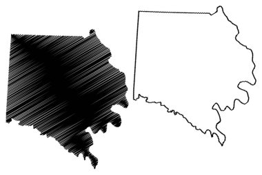 Davie County, Kuzey Carolina Eyaleti (ABD eyaleti, ABD, ABD, ABD) harita çizimi, harita çizimi