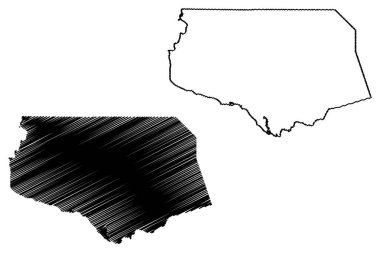 Gates County, Kuzey Carolina Eyaleti (ABD eyaleti, ABD, ABD, ABD) harita vektör çizimi, karalama Gates haritası