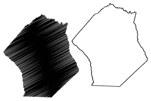 Comté Hoke État Caroline Nord Comté Des États Unis États — Image vectorielle
