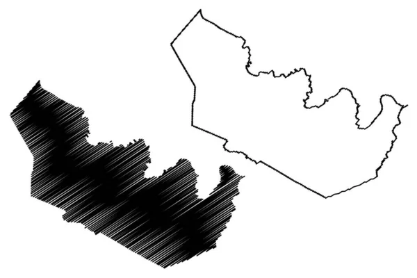 Contea Martin Martin County Carolina Del Nord Stato Contea Usa — Vettoriale Stock