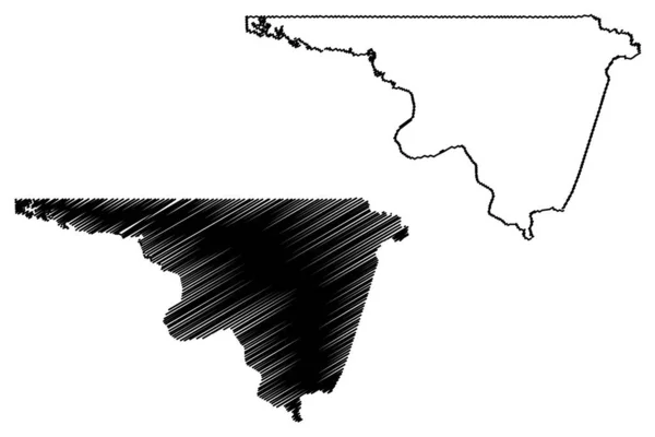 Contea Northampton Northampton County Carolina Del Nord Stato Contea Degli — Vettoriale Stock