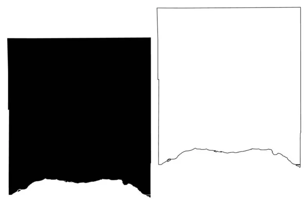 Richland County Delstaten Wisconsin Usa Karta Vektor Illustration Klotskiss Richland — Stock vektor