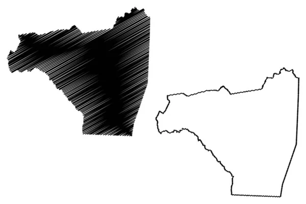 Condado Rutherford Carolina Del Norte Estado Condado Estados Unidos América — Archivo Imágenes Vectoriales