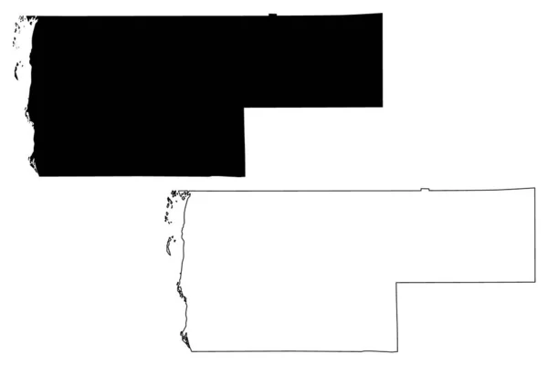 Vernon County Delstaten Wisconsin Usa Karta Vektor Illustration Klotskiss Vernon — Stock vektor