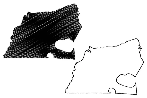 Washington County North Carolina State County Vereinigte Staaten Von Amerika — Stockvektor