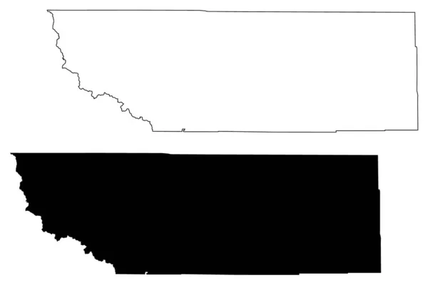Sheridan County State Wyoming Αμερικανική Κομητεία Ηνωμένες Πολιτείες Της Αμερικής — Διανυσματικό Αρχείο