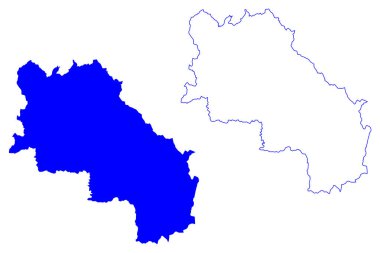 Siena ili (İtalya, İtalya Cumhuriyeti, Toscana ya da Toscana bölgesi) harita vektör ilüstrasyonu, Siena harita ilinin taslağını çizin