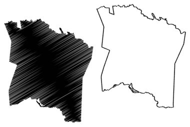 Tuamasaga Bölgesi, Upolu Adası (Bağımsız Samoa Eyaleti, Batı Samoa) harita çizimi, çizim çizimi Tuamasaga haritası