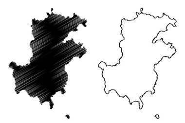 Prensin Özerk Bölgesi (Sao Tome ve Principe Demokratik Cumhuriyeti, Saint Thomas ve Prince) harita çizimi, çizimi Pague Bölgesi, Principe Adası haritası