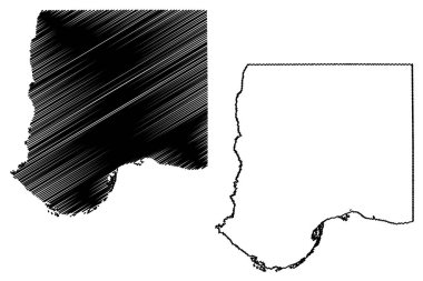 Bon Homme County, Güney Dakota Eyaleti (ABD eyaleti, ABD, ABD, ABD) harita vektör çizimi, Bon Homme haritası