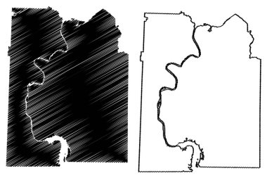 Hardin İlçesi, Tennessee Eyaleti (ABD eyaleti, Amerika Birleşik Devletleri, ABD, ABD) harita çizimi, harita çizimi Hardin haritası