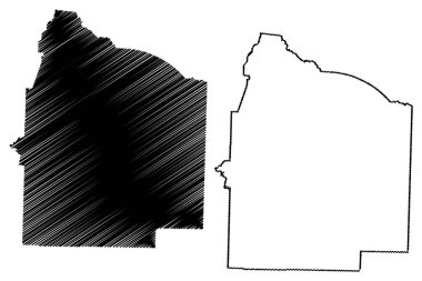 Haywood County, Tennessee Eyaleti (ABD eyaleti, ABD, ABD, ABD) harita vektör çizimi, karalama çizimi Haywood haritası