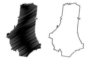 Marshall County, Tennessee Eyaleti (ABD eyaleti, Amerika Birleşik Devletleri, ABD, ABD) harita vektör çizimi, Marshall haritası