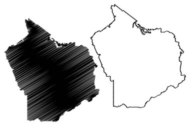 Sevier County, Tennessee Eyaleti (ABD eyaleti, ABD, ABD, ABD) harita vektör çizimi, karalama çizimi Sevier haritası
