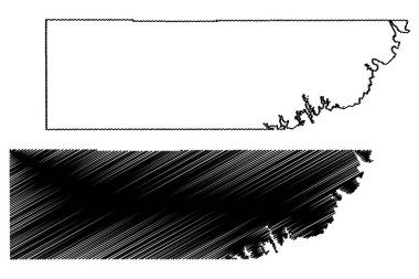 Kane County, Utah Eyaleti (ABD eyaleti, ABD, ABD, ABD) harita vektör çizimi, Kane haritası çizimi