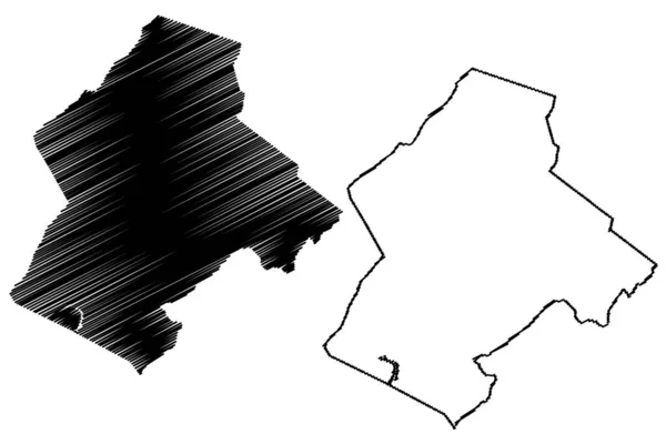 Contea Botetourt Commonwealth Della Virginia Contea Degli Stati Uniti America — Vettoriale Stock